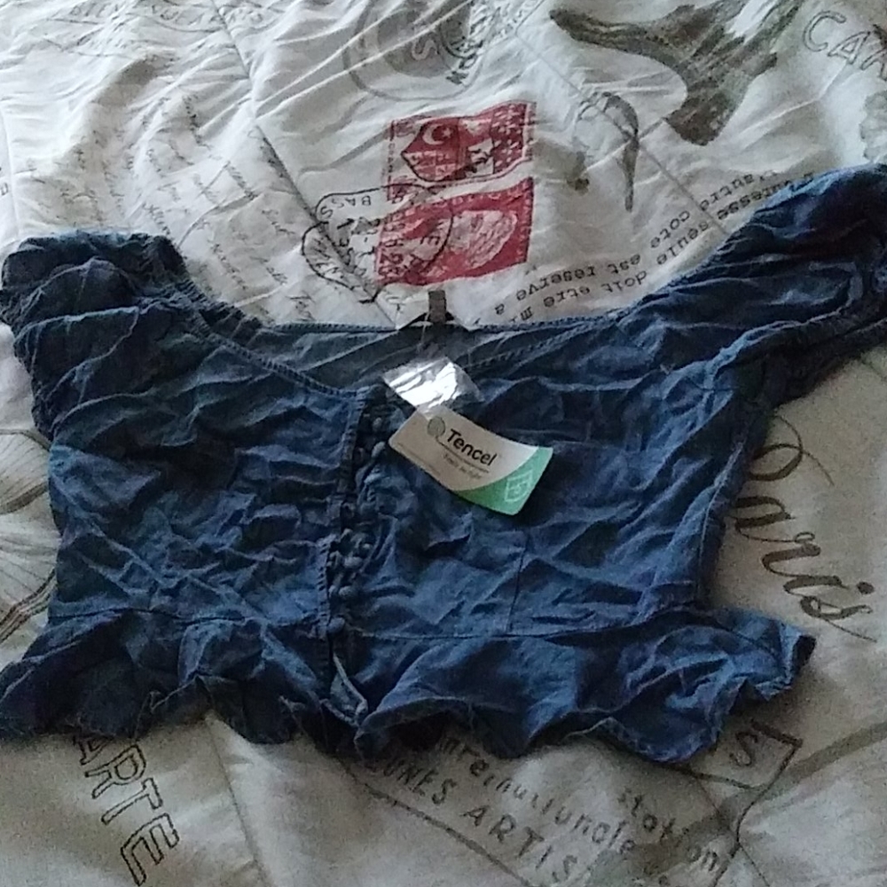Denim blouse